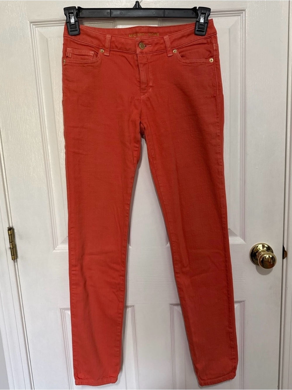 Michael Kors Skinny Jeans in Coral Red